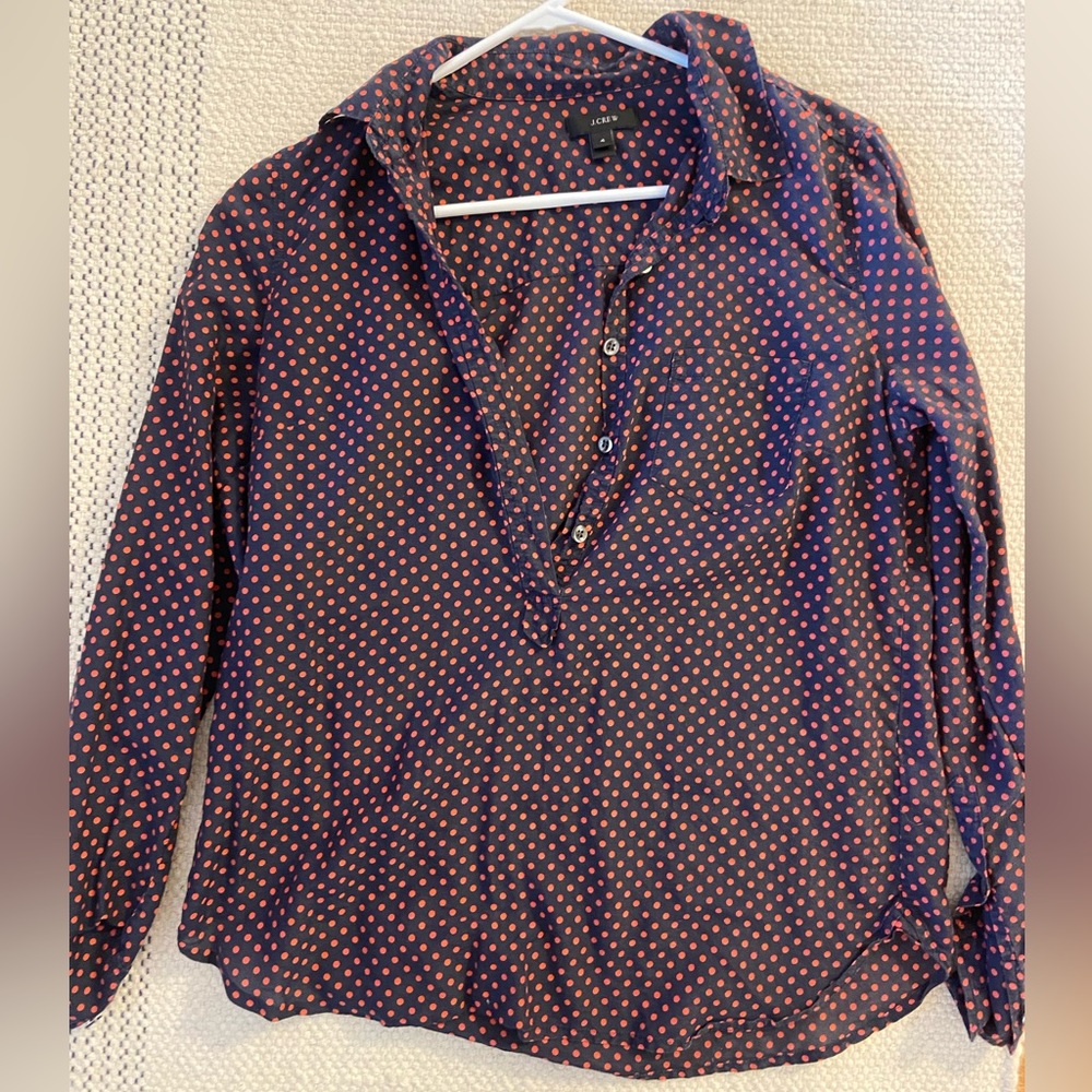 J.Crew popover blouse